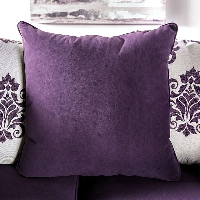 Sisseton Purple Love Seat - Premium Loveseat from FOA East - Just $1462.50! Shop now at Furniture Wholesale Plus  We are the best furniture store in Nashville, Hendersonville, Goodlettsville, Madison, Antioch, Mount Juliet, Lebanon, Gallatin, Springfield, Murfreesboro, Franklin, Brentwood