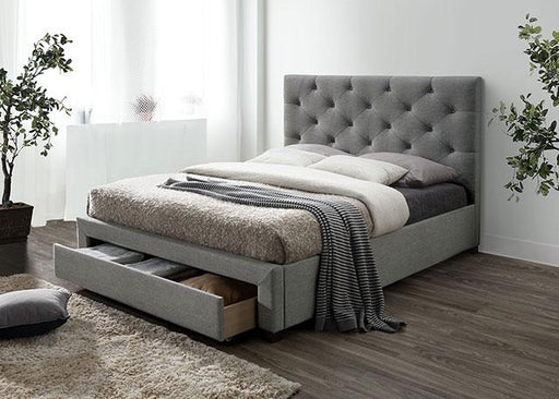 SYBELLA E.King Bed, Gray - Premium Bed from FOA East - Just $583.05! Shop now at Furniture Wholesale Plus  We are the best furniture store in Nashville, Hendersonville, Goodlettsville, Madison, Antioch, Mount Juliet, Lebanon, Gallatin, Springfield, Murfreesboro, Franklin, Brentwood