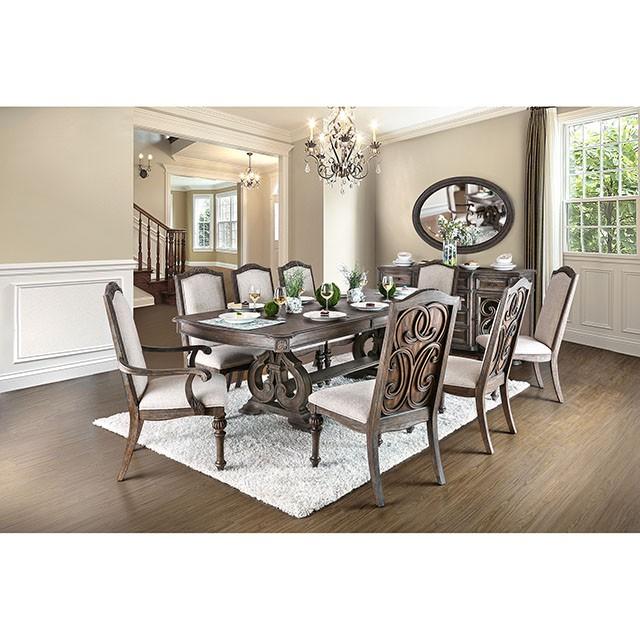 ARCADIA Rustic Natural Tone, Ivory Dining Table - Premium Dining Table from FOA East - Just $1129.05! Shop now at Furniture Wholesale Plus  We are the best furniture store in Nashville, Hendersonville, Goodlettsville, Madison, Antioch, Mount Juliet, Lebanon, Gallatin, Springfield, Murfreesboro, Franklin, Brentwood