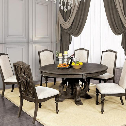 Arcadia Rustic Natural Tone Round Dining Table - Premium Dining Table from FOA East - Just $778.05! Shop now at Furniture Wholesale Plus  We are the best furniture store in Nashville, Hendersonville, Goodlettsville, Madison, Antioch, Mount Juliet, Lebanon, Gallatin, Springfield, Murfreesboro, Franklin, Brentwood