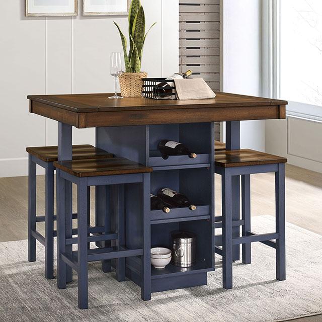 AZURINE 5 Pc. Counter Ht. Table Set - Premium Dining Room Set from FOA East - Just $583.05! Shop now at Furniture Wholesale Plus  We are the best furniture store in Nashville, Hendersonville, Goodlettsville, Madison, Antioch, Mount Juliet, Lebanon, Gallatin, Springfield, Murfreesboro, Franklin, Brentwood