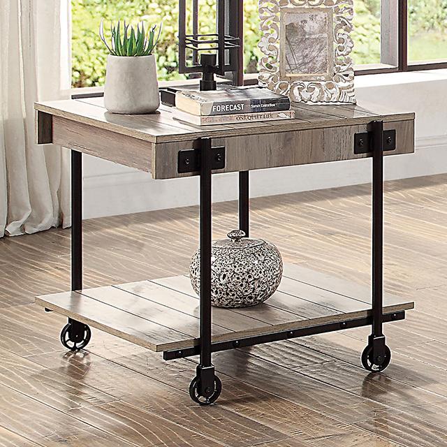 LOBB End Table, Natural Tone - Premium End Table from FOA East - Just $154.05! Shop now at Furniture Wholesale Plus  We are the best furniture store in Nashville, Hendersonville, Goodlettsville, Madison, Antioch, Mount Juliet, Lebanon, Gallatin, Springfield, Murfreesboro, Franklin, Brentwood