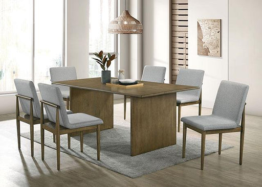 ST GALLEN Dining Table, Natural Tone/Light Gray - Premium Dining Table from FOA East - Just $368.55! Shop now at Furniture Wholesale Plus  We are the best furniture store in Nashville, Hendersonville, Goodlettsville, Madison, Antioch, Mount Juliet, Lebanon, Gallatin, Springfield, Murfreesboro, Franklin, Brentwood