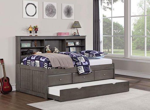 TIBALT Twin DayBed w/ Trundle, Dark Gray - Premium Youth Bed from FOA East - Just $856.05! Shop now at Furniture Wholesale Plus  We are the best furniture store in Nashville, Hendersonville, Goodlettsville, Madison, Antioch, Mount Juliet, Lebanon, Gallatin, Springfield, Murfreesboro, Franklin, Brentwood