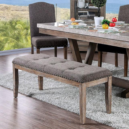 Bridgen Natural/Brown Bench - Premium Bench from FOA East - Just $198.90! Shop now at Furniture Wholesale Plus  We are the best furniture store in Nashville, Hendersonville, Goodlettsville, Madison, Antioch, Mount Juliet, Lebanon, Gallatin, Springfield, Murfreesboro, Franklin, Brentwood