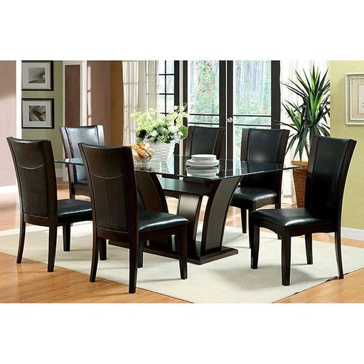 Manhattan I Dark Cherry/Brown Side Chair, Espresso (2/CTN) - Premium Dining Chair from FOA East - Just $234! Shop now at Furniture Wholesale Plus  We are the best furniture store in Nashville, Hendersonville, Goodlettsville, Madison, Antioch, Mount Juliet, Lebanon, Gallatin, Springfield, Murfreesboro, Franklin, Brentwood