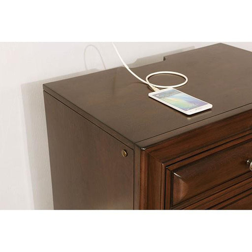 Brandt Brown Cherry Night Stand - Premium Nightstand from FOA East - Just $331.50! Shop now at Furniture Wholesale Plus  We are the best furniture store in Nashville, Hendersonville, Goodlettsville, Madison, Antioch, Mount Juliet, Lebanon, Gallatin, Springfield, Murfreesboro, Franklin, Brentwood