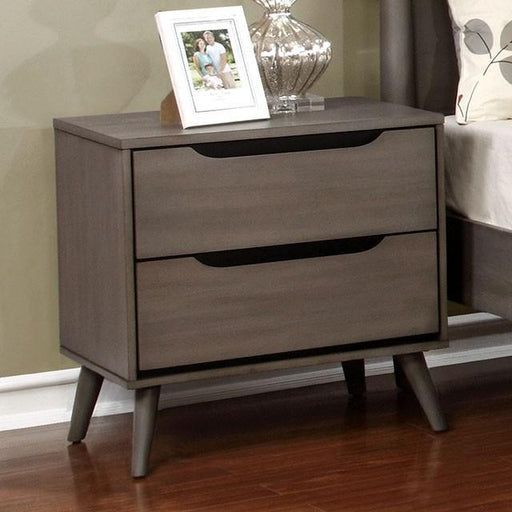 Lennart Gray Night Stand - Premium Nightstand from FOA East - Just $195! Shop now at Furniture Wholesale Plus  We are the best furniture store in Nashville, Hendersonville, Goodlettsville, Madison, Antioch, Mount Juliet, Lebanon, Gallatin, Springfield, Murfreesboro, Franklin, Brentwood