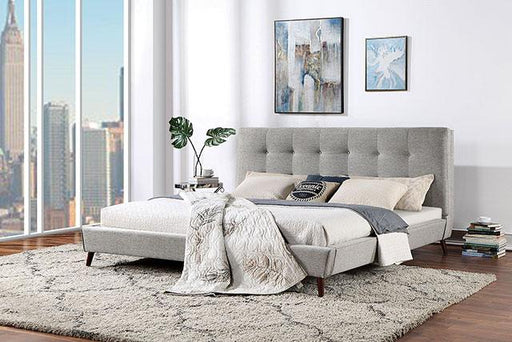 LEOMIN Cal.King Bed, Gray - Premium Bed from FOA East - Just $739.05! Shop now at Furniture Wholesale Plus  We are the best furniture store in Nashville, Hendersonville, Goodlettsville, Madison, Antioch, Mount Juliet, Lebanon, Gallatin, Springfield, Murfreesboro, Franklin, Brentwood