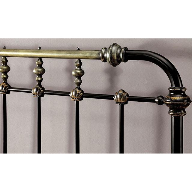 RIANA Antique Black Metal Queen Bed - Premium Bed from FOA East - Just $446.55! Shop now at Furniture Wholesale Plus  We are the best furniture store in Nashville, Hendersonville, Goodlettsville, Madison, Antioch, Mount Juliet, Lebanon, Gallatin, Springfield, Murfreesboro, Franklin, Brentwood