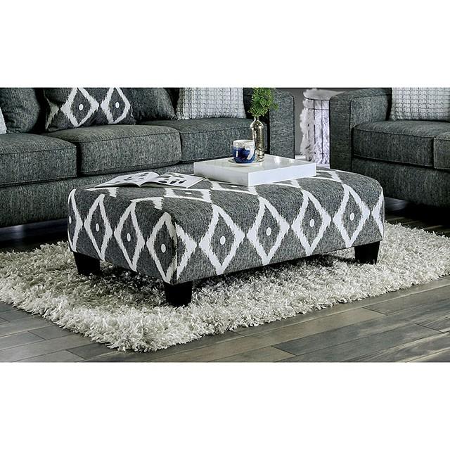 Basie Gray Ottoman - Premium Ottoman from FOA East - Just $407.55! Shop now at Furniture Wholesale Plus  We are the best furniture store in Nashville, Hendersonville, Goodlettsville, Madison, Antioch, Mount Juliet, Lebanon, Gallatin, Springfield, Murfreesboro, Franklin, Brentwood