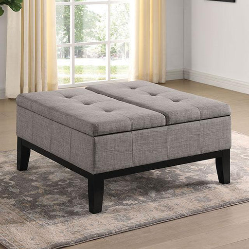 FAZIO Storage Ottoman, Light Gray - Premium Ottoman from FOA East - Just $243.75! Shop now at Furniture Wholesale Plus  We are the best furniture store in Nashville, Hendersonville, Goodlettsville, Madison, Antioch, Mount Juliet, Lebanon, Gallatin, Springfield, Murfreesboro, Franklin, Brentwood