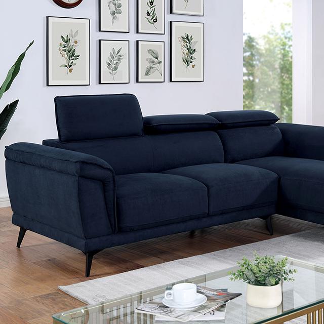 NAPANEE Sectional, Navy - Premium Sectional from FOA East - Just $1363.05! Shop now at Furniture Wholesale Plus  We are the best furniture store in Nashville, Hendersonville, Goodlettsville, Madison, Antioch, Mount Juliet, Lebanon, Gallatin, Springfield, Murfreesboro, Franklin, Brentwood