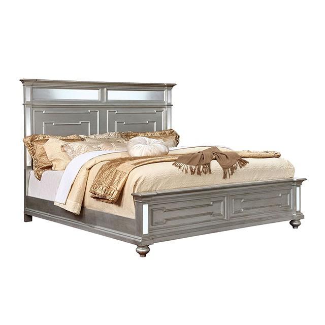 Salamanca Silver Queen Bed - Premium Bed from FOA East - Just $787.80! Shop now at Furniture Wholesale Plus  We are the best furniture store in Nashville, Hendersonville, Goodlettsville, Madison, Antioch, Mount Juliet, Lebanon, Gallatin, Springfield, Murfreesboro, Franklin, Brentwood