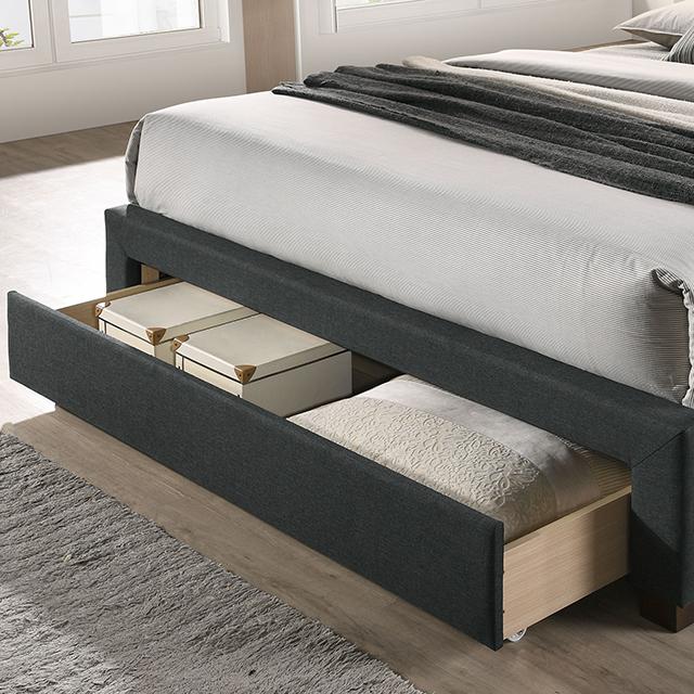 SYBELLA Full Bed, Dark Gray - Premium Bed from FOA East - Just $446.55! Shop now at Furniture Wholesale Plus  We are the best furniture store in Nashville, Hendersonville, Goodlettsville, Madison, Antioch, Mount Juliet, Lebanon, Gallatin, Springfield, Murfreesboro, Franklin, Brentwood