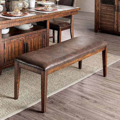 Wichita Light Walnut Bench - Premium Bench from FOA East - Just $148.20! Shop now at Furniture Wholesale Plus  We are the best furniture store in Nashville, Hendersonville, Goodlettsville, Madison, Antioch, Mount Juliet, Lebanon, Gallatin, Springfield, Murfreesboro, Franklin, Brentwood