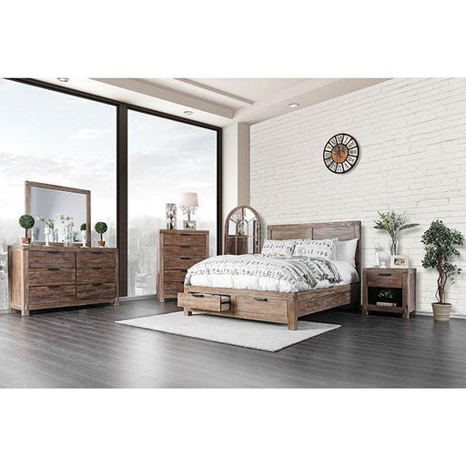 Wynton Weathered Light Oak Cal.King Bed - Premium Bed from FOA East - Just $1129.05! Shop now at Furniture Wholesale Plus  We are the best furniture store in Nashville, Hendersonville, Goodlettsville, Madison, Antioch, Mount Juliet, Lebanon, Gallatin, Springfield, Murfreesboro, Franklin, Brentwood