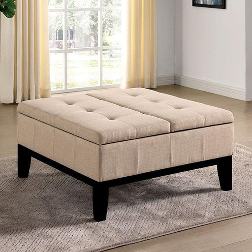 FAZIO Storage Ottoman, Beige - Premium Ottoman from FOA East - Just $243.75! Shop now at Furniture Wholesale Plus  We are the best furniture store in Nashville, Hendersonville, Goodlettsville, Madison, Antioch, Mount Juliet, Lebanon, Gallatin, Springfield, Murfreesboro, Franklin, Brentwood