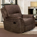 HENRICUS Glider Recliner, Dark Brown - Premium Recliner from FOA East - Just $639.60! Shop now at Furniture Wholesale Plus  We are the best furniture store in Nashville, Hendersonville, Goodlettsville, Madison, Antioch, Mount Juliet, Lebanon, Gallatin, Springfield, Murfreesboro, Franklin, Brentwood