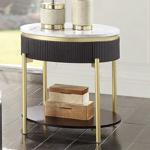 KOBLENZ End Table, Dark Walnut - Premium End Table from FOA East - Just $290.55! Shop now at Furniture Wholesale Plus  We are the best furniture store in Nashville, Hendersonville, Goodlettsville, Madison, Antioch, Mount Juliet, Lebanon, Gallatin, Springfield, Murfreesboro, Franklin, Brentwood