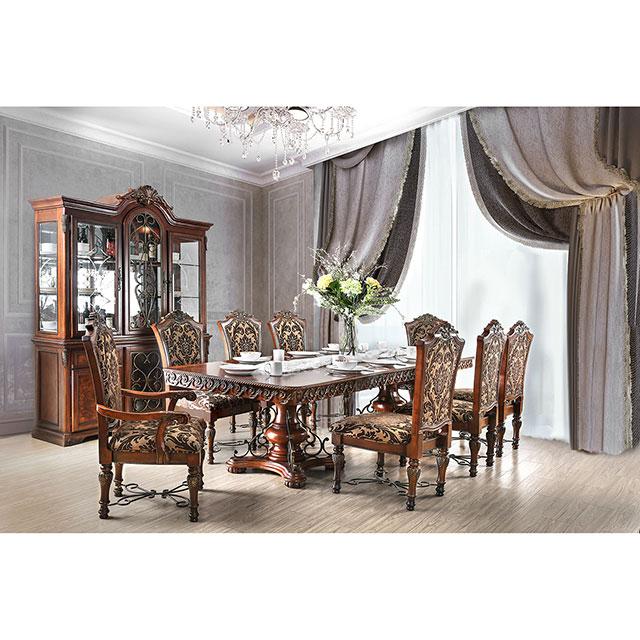 Lucie Brown Cherry Dining Table - Premium Dining Table from FOA East - Just $1998.75! Shop now at Furniture Wholesale Plus  We are the best furniture store in Nashville, Hendersonville, Goodlettsville, Madison, Antioch, Mount Juliet, Lebanon, Gallatin, Springfield, Murfreesboro, Franklin, Brentwood