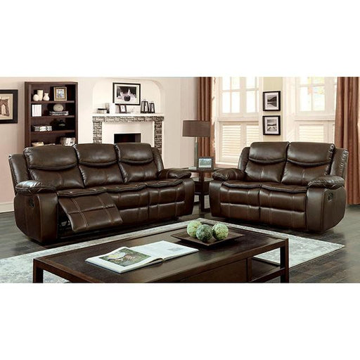 Pollux Brown Love Seat - Premium Loveseat from FOA East - Just $863.85! Shop now at Furniture Wholesale Plus  We are the best furniture store in Nashville, Hendersonville, Goodlettsville, Madison, Antioch, Mount Juliet, Lebanon, Gallatin, Springfield, Murfreesboro, Franklin, Brentwood