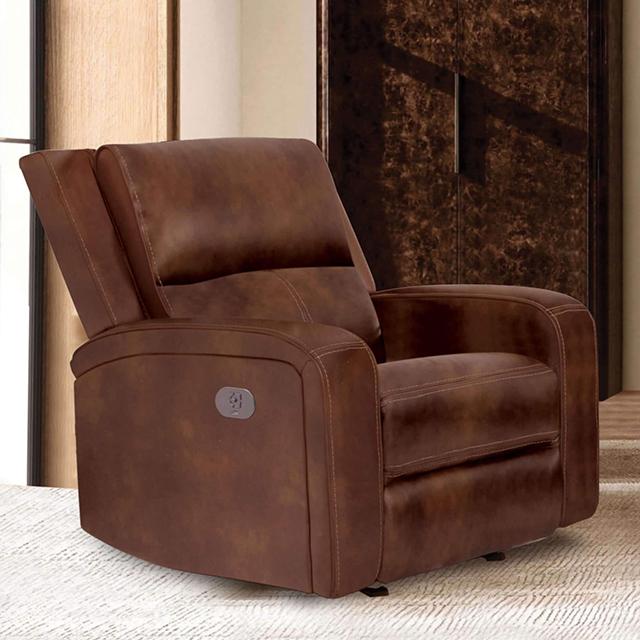 SOTERIOS Power Recliner, Medium Brown - Premium Recliner from FOA East - Just $1234.35! Shop now at Furniture Wholesale Plus  We are the best furniture store in Nashville, Hendersonville, Goodlettsville, Madison, Antioch, Mount Juliet, Lebanon, Gallatin, Springfield, Murfreesboro, Franklin, Brentwood