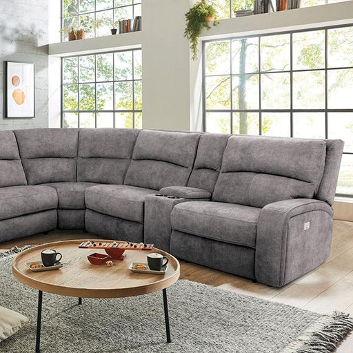 APOSTOLOS Power Sectional, Light Gray - Premium Sectional from FOA East - Just $3459.30! Shop now at Furniture Wholesale Plus  We are the best furniture store in Nashville, Hendersonville, Goodlettsville, Madison, Antioch, Mount Juliet, Lebanon, Gallatin, Springfield, Murfreesboro, Franklin, Brentwood