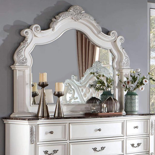 ESPARANZA Mirror, Pearl White - Premium Mirror from FOA East - Just $273! Shop now at Furniture Wholesale Plus  We are the best furniture store in Nashville, Hendersonville, Goodlettsville, Madison, Antioch, Mount Juliet, Lebanon, Gallatin, Springfield, Murfreesboro, Franklin, Brentwood