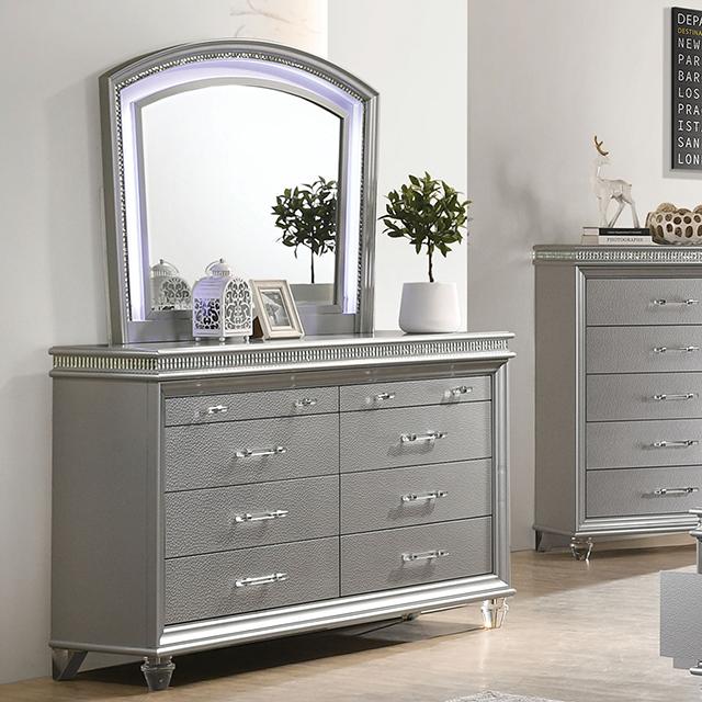 MADDIE Dresser, Silver - Premium Dresser from FOA East - Just $975! Shop now at Furniture Wholesale Plus  We are the best furniture store in Nashville, Hendersonville, Goodlettsville, Madison, Antioch, Mount Juliet, Lebanon, Gallatin, Springfield, Murfreesboro, Franklin, Brentwood