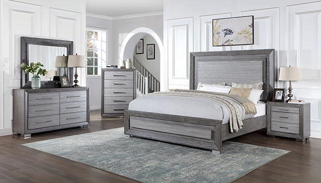 RAIDEN E.King Bed, Gray - Premium Bed from FOA East - Just $1168.05! Shop now at Furniture Wholesale Plus  We are the best furniture store in Nashville, Hendersonville, Goodlettsville, Madison, Antioch, Mount Juliet, Lebanon, Gallatin, Springfield, Murfreesboro, Franklin, Brentwood