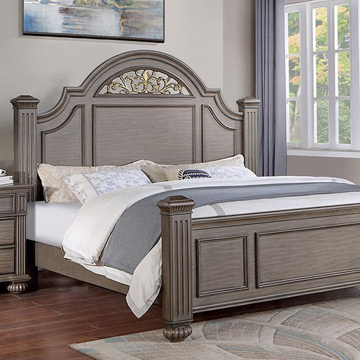 SYRACUSE Cal.King Bed, Gray - Premium Bed from FOA East - Just $1031.55! Shop now at Furniture Wholesale Plus  We are the best furniture store in Nashville, Hendersonville, Goodlettsville, Madison, Antioch, Mount Juliet, Lebanon, Gallatin, Springfield, Murfreesboro, Franklin, Brentwood