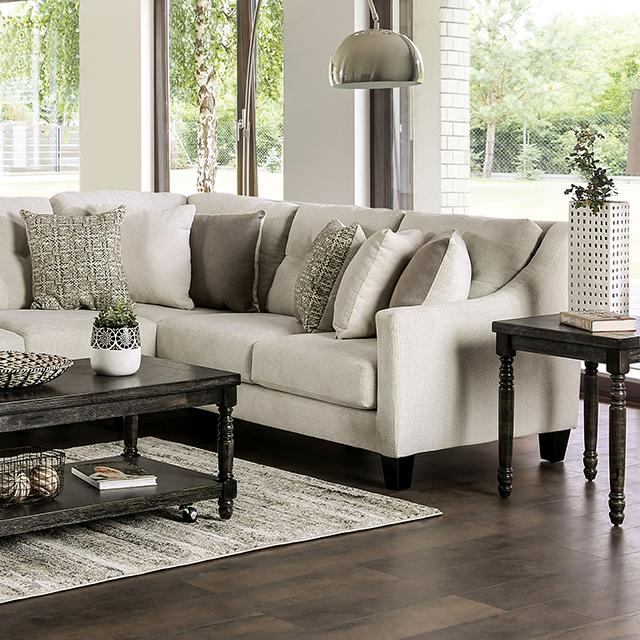 WALDPORT Sectional, Ivory - Premium Sectional from FOA East - Just $2474.55! Shop now at Furniture Wholesale Plus  We are the best furniture store in Nashville, Hendersonville, Goodlettsville, Madison, Antioch, Mount Juliet, Lebanon, Gallatin, Springfield, Murfreesboro, Franklin, Brentwood