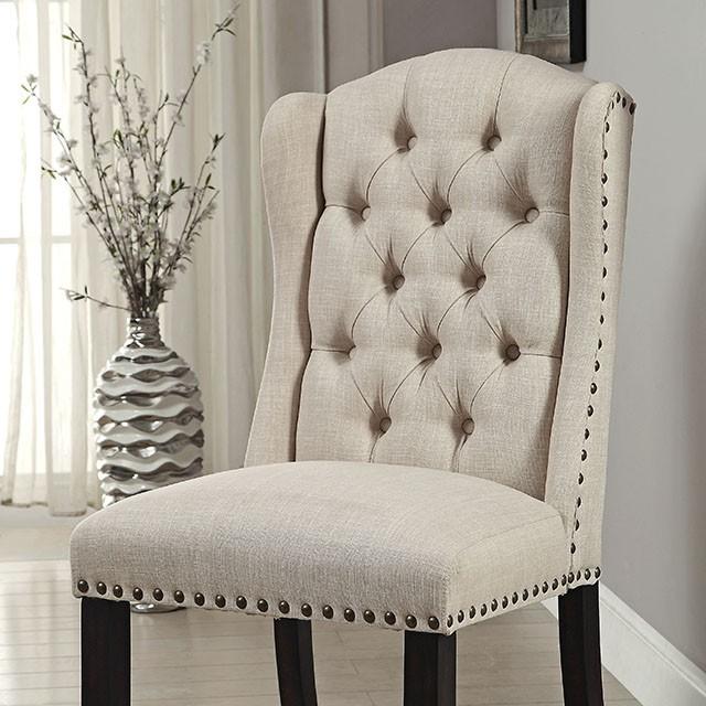 Wingback Chair, Beige (2/CTN) - Premium Dining Chair from FOA East - Just $390! Shop now at Furniture Wholesale Plus  We are the best furniture store in Nashville, Hendersonville, Goodlettsville, Madison, Antioch, Mount Juliet, Lebanon, Gallatin, Springfield, Murfreesboro, Franklin, Brentwood