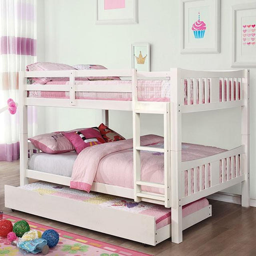 CAMERON Full/Full Bunk Bed - Premium Bunk Bed from FOA East - Just $680.55! Shop now at Furniture Wholesale Plus  We are the best furniture store in Nashville, Hendersonville, Goodlettsville, Madison, Antioch, Mount Juliet, Lebanon, Gallatin, Springfield, Murfreesboro, Franklin, Brentwood