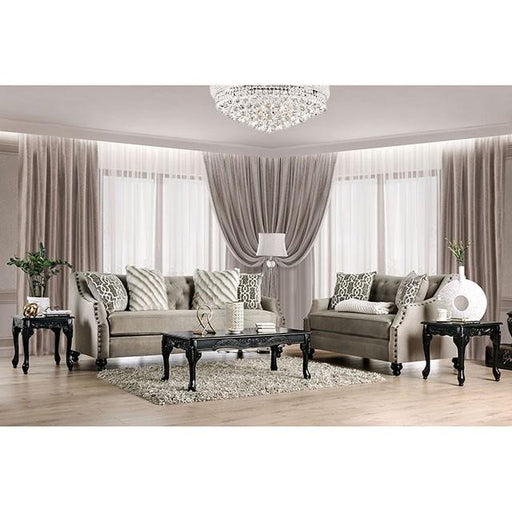 Ezrin Light Brown Love Seat - Premium Loveseat from FOA East - Just $1462.50! Shop now at Furniture Wholesale Plus  We are the best furniture store in Nashville, Hendersonville, Goodlettsville, Madison, Antioch, Mount Juliet, Lebanon, Gallatin, Springfield, Murfreesboro, Franklin, Brentwood