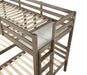 HORTENSE Triple Twin Bunk Bed, W. Gray - Premium Bunk Bed from FOA East - Just $875.55! Shop now at Furniture Wholesale Plus  We are the best furniture store in Nashville, Hendersonville, Goodlettsville, Madison, Antioch, Mount Juliet, Lebanon, Gallatin, Springfield, Murfreesboro, Franklin, Brentwood