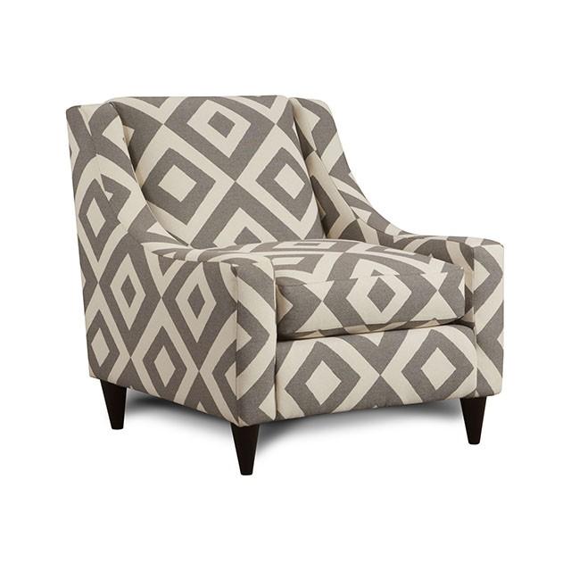 PARKER Ivory/Gray/Pattern Chair, Diamond Pattern - Premium Chair from FOA East - Just $778.05! Shop now at Furniture Wholesale Plus  We are the best furniture store in Nashville, Hendersonville, Goodlettsville, Madison, Antioch, Mount Juliet, Lebanon, Gallatin, Springfield, Murfreesboro, Franklin, Brentwood