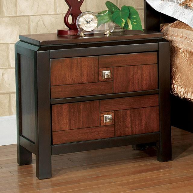 Patra Acacia/Walnut Night Stand - Premium Nightstand from FOA East - Just $234! Shop now at Furniture Wholesale Plus  We are the best furniture store in Nashville, Hendersonville, Goodlettsville, Madison, Antioch, Mount Juliet, Lebanon, Gallatin, Springfield, Murfreesboro, Franklin, Brentwood