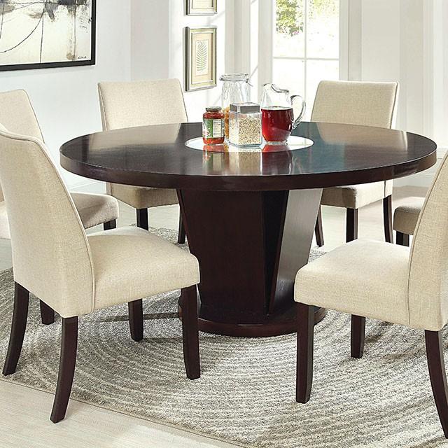 Cimma Espresso Round Dining Table - Premium Dining Table from FOA East - Just $700.05! Shop now at Furniture Wholesale Plus  We are the best furniture store in Nashville, Hendersonville, Goodlettsville, Madison, Antioch, Mount Juliet, Lebanon, Gallatin, Springfield, Murfreesboro, Franklin, Brentwood