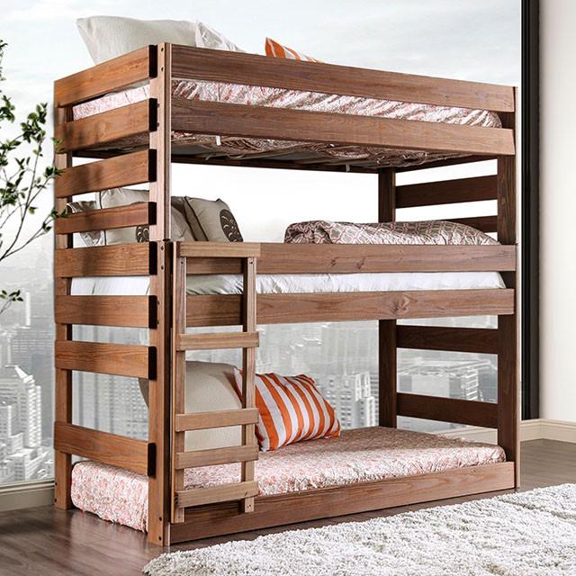 POLLYANNA T/T/T Bed w/ 3 Slat Kits (*Mattress Ready) - Premium Bunk Bed from FOA East - Just $934.05! Shop now at Furniture Wholesale Plus  We are the best furniture store in Nashville, Hendersonville, Goodlettsville, Madison, Antioch, Mount Juliet, Lebanon, Gallatin, Springfield, Murfreesboro, Franklin, Brentwood