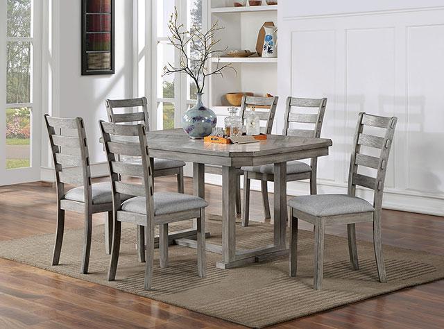 LAQUILA Dining Table, Gray - Premium Dining Table from FOA East - Just $310.05! Shop now at Furniture Wholesale Plus  We are the best furniture store in Nashville, Hendersonville, Goodlettsville, Madison, Antioch, Mount Juliet, Lebanon, Gallatin, Springfield, Murfreesboro, Franklin, Brentwood