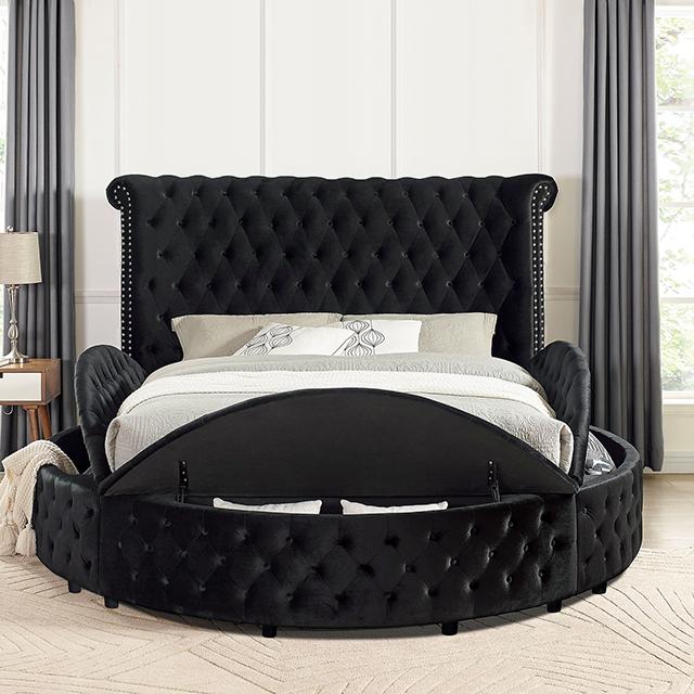 SANSOM Queen Bed, Black - Premium Bed from FOA East - Just $1168.05! Shop now at Furniture Wholesale Plus  We are the best furniture store in Nashville, Hendersonville, Goodlettsville, Madison, Antioch, Mount Juliet, Lebanon, Gallatin, Springfield, Murfreesboro, Franklin, Brentwood