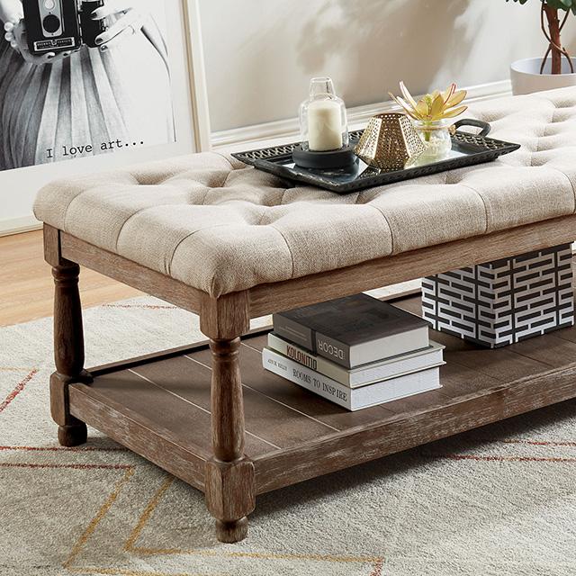 Tanya Beige Bench - Premium Bench from FOA East - Just $329.55! Shop now at Furniture Wholesale Plus  We are the best furniture store in Nashville, Hendersonville, Goodlettsville, Madison, Antioch, Mount Juliet, Lebanon, Gallatin, Springfield, Murfreesboro, Franklin, Brentwood