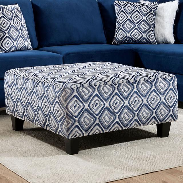 WALDPORT Ottoman, Navy/White - Premium Ottoman from FOA East - Just $544.05! Shop now at Furniture Wholesale Plus  We are the best furniture store in Nashville, Hendersonville, Goodlettsville, Madison, Antioch, Mount Juliet, Lebanon, Gallatin, Springfield, Murfreesboro, Franklin, Brentwood