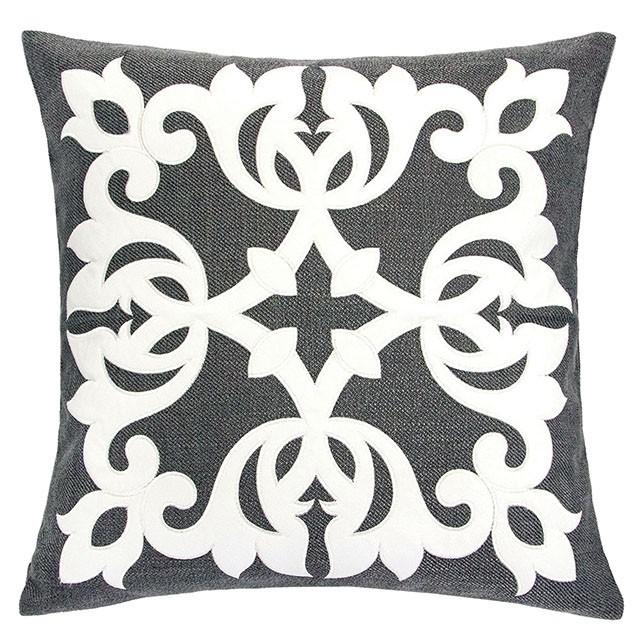 Trudy Gray 20" X 20" Pillow, Gray - Premium Pillow from FOA East - Just $76.05! Shop now at Furniture Wholesale Plus  We are the best furniture store in Nashville, Hendersonville, Goodlettsville, Madison, Antioch, Mount Juliet, Lebanon, Gallatin, Springfield, Murfreesboro, Franklin, Brentwood