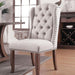 Gianna Rustic Pine/Ivory Wingback Chair (2/CTN) - Premium Dining Chair from FOA East - Just $409.50! Shop now at Furniture Wholesale Plus  We are the best furniture store in Nashville, Hendersonville, Goodlettsville, Madison, Antioch, Mount Juliet, Lebanon, Gallatin, Springfield, Murfreesboro, Franklin, Brentwood