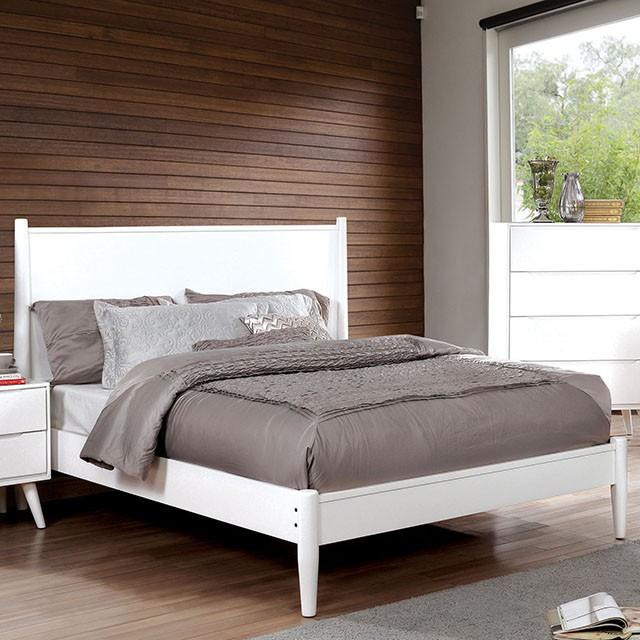 LENNART II White Cal.King Bed - Premium Bed from FOA East - Just $583.05! Shop now at Furniture Wholesale Plus  We are the best furniture store in Nashville, Hendersonville, Goodlettsville, Madison, Antioch, Mount Juliet, Lebanon, Gallatin, Springfield, Murfreesboro, Franklin, Brentwood