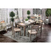 TAYLAH Weathered Gray/Beige 7 Pc. Dining Table Set - Premium Dining Room Set from FOA East - Just $680.55! Shop now at Furniture Wholesale Plus  We are the best furniture store in Nashville, Hendersonville, Goodlettsville, Madison, Antioch, Mount Juliet, Lebanon, Gallatin, Springfield, Murfreesboro, Franklin, Brentwood