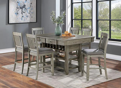 ANAYA Counter Ht. Table, Gray - Premium Dining Table from FOA East - Just $661.05! Shop now at Furniture Wholesale Plus  We are the best furniture store in Nashville, Hendersonville, Goodlettsville, Madison, Antioch, Mount Juliet, Lebanon, Gallatin, Springfield, Murfreesboro, Franklin, Brentwood